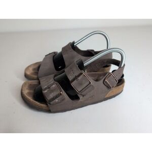 Birkenstock MILANO Brown Back Strap Sandals Sz 38 (245) L7 M5 Made in Germany